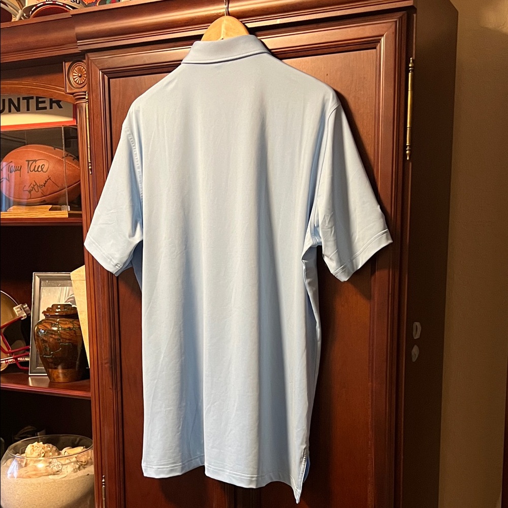Brand New Peter Millar Summer Comfort Crown Sport Sun UPF 50+ Light Blue Polo! - Picture 12 of 15